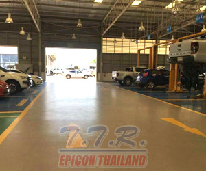 พื้น Epoxy Self Leveling ศูนย์บริการโชว์รูม